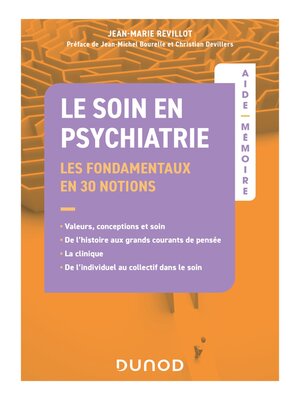 cover image of Aide-Mémoire--Le soin en psychiatrie--Les fondamentaux